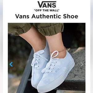 NEW in box Vans Bleached Ballad Blue Lace Up Sneakers - Men's 7.5 / Women 9